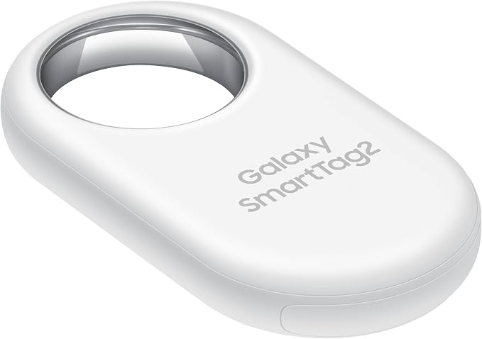SAMSUNG SmartTag2 (2023) Bluetooth + UWB, IP67 Water and Dust Resistant, Findable via App, 1.5 Year Battery Life - White - Image 2