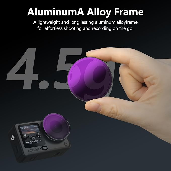AMAZEAR Master CPL Filter for DJI OSMO Action 6 Accessories, Action6 Pro Circular Polarizing Lens to Reduce Glare & Enhance Colors, Professional HD Optical Glass Filter - Image 4