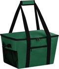 Reusable Grocery Bag – Expandable Insulated Cooler Bag with Bottom Board, Collapsible Insulated Shopping Bag with Zipper & Drawstring, Heavy Duty Tote Bag for Shopping, Delivery, Picnic, Beach by DSDCDJ