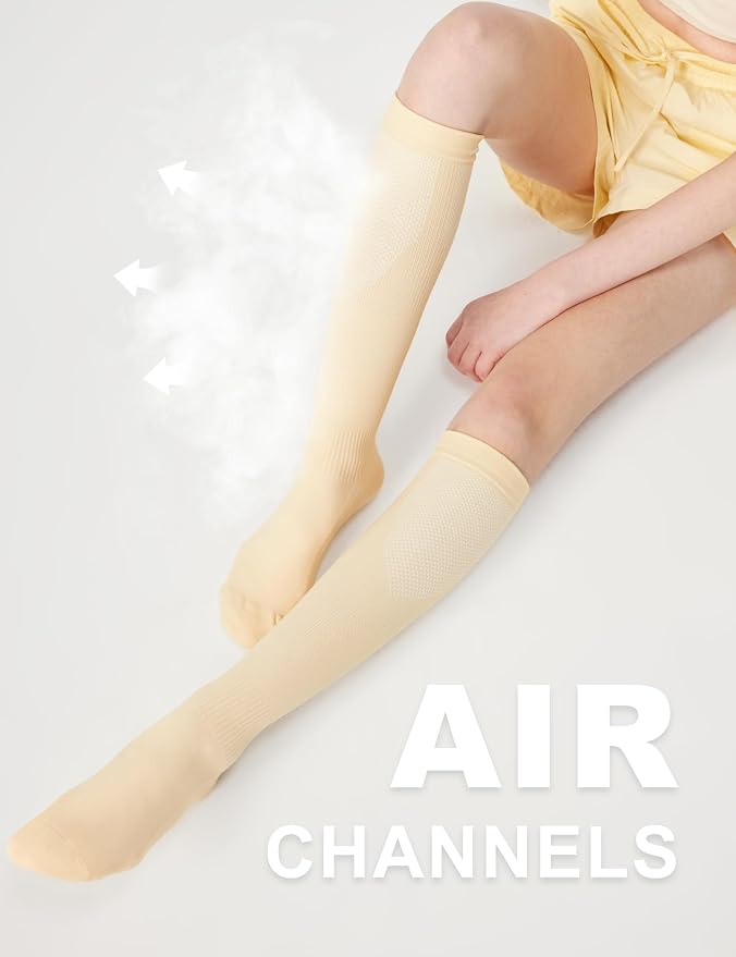 FITRELL 3 Pairs Compression Socks for Women and Men 20-30mmHg-Circulation Support Socks - Image 2