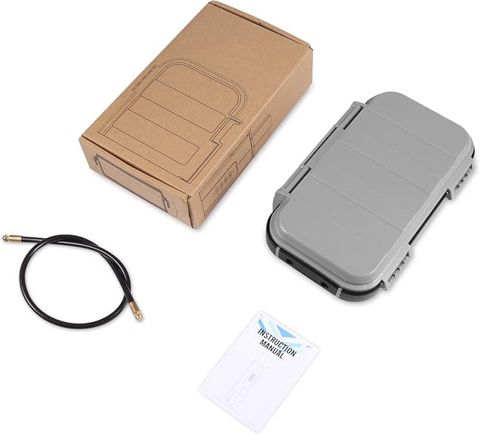 LOFICOPER Portable Safe Box, 4 Digit Combination Security Case, Waterproof Travel Lock Box, Small Beach Safe with Removable Chain, for Sports, Travel, Home, Office, Grey - Image 8