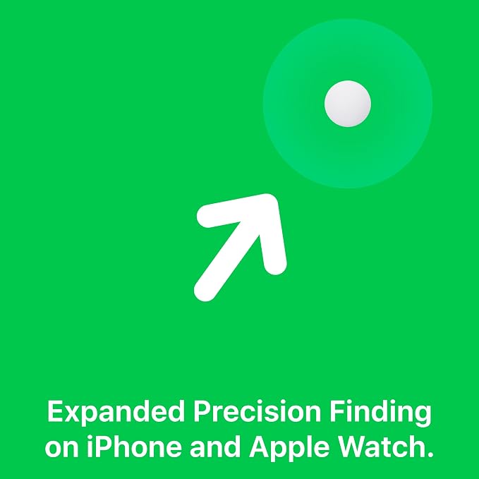 Apple AirTag (2nd Generation) - 4 Pack: Tracker for Keychain, Wallet, and More; Locator with Sound; Simple One-Tap Setup with iPhone or iPad; Key Finder with up to 1.5X Precision Finding Range* - Image 5