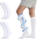 MONFOOT Men's/Women's 3Pairs Compression Socks 15-20mmHg Better Circulation | Support socks with graduated compression, a non-slip cuff, and moisture-wicking control for nurses, athletes, travelers by MONFOOT