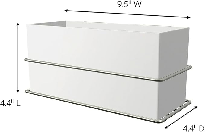 Command Wall and Cabinet Organizer, 1 Organizer, 4 Water-Resistant Strips | For Bathroom Organization, Water Resistant, Damage-Free Hanging with Adhesive Strip, No Tools - Image 2