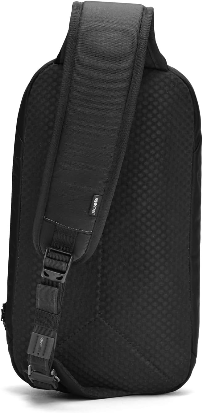 Pacsafe Vibe 325 10 Liter Anti Theft Sling Bag/Crossbody-Fits 13 inch Laptop Casual Daypack, Black, One Size - Image 3