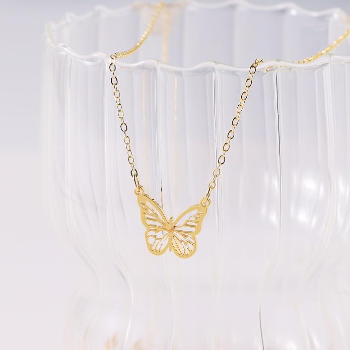 Gold Necklace for Women, Dainty Charm Pendant Necklace Jewelry Gift | 14K Gold Plated, Cute, Delicate, Adults, Non Tarnish, Hypoallergenic, Accessories - Image 5