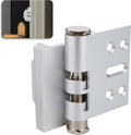 Home Door Reinforcement Lock - High Security Door Lock for Child Safe & Home Defense, Aluminum Guard for Inward Swinging Doors (Silver) by MaxxGeek