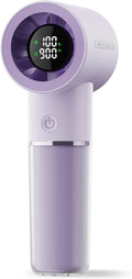 Handheld Portable Fan, 6-Speed Rechargeable Powerful Mini Fan | 5000mAh Battery Up to 15 Hours Runtime, Smart LED Display, Pocket Turbo Personal Fan for Travel, Camping, Makeup by CHEERAIR