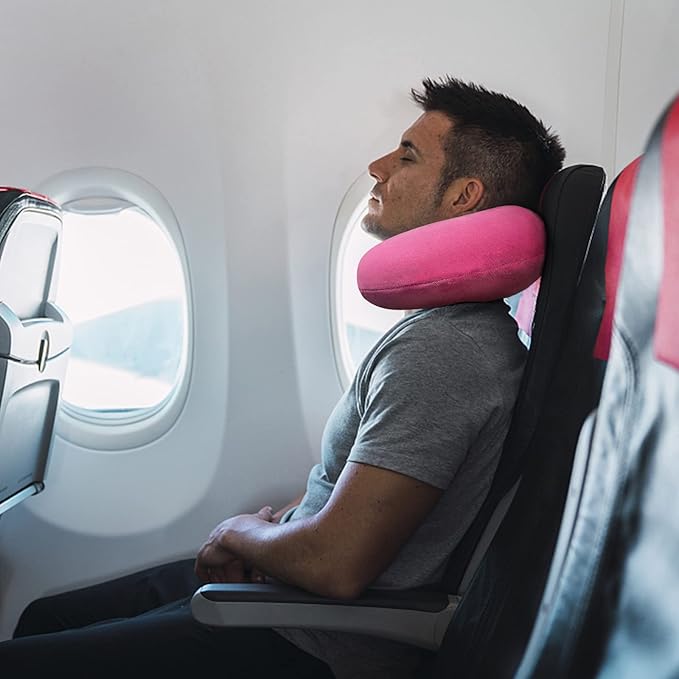 Travel Pillow Memory Foam, Comfortable Travel Neck Pillow U Shape, Support Neck and Head to Relieve Fatigue, Portable Neck Pillow Suitable for Planes, Trains, Self-Driving Cars - Image 7