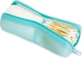 Cotton Round Swab Travel Case, 2-in-1 Beauty Organizer, (Blue) by VisFresh