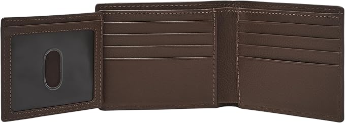 Fossil Carson Leather Bifold Wallet for Men with Flip ID - Image 3