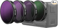 TELESIN Lens Filter Kit for DJI Osmo Action 3 Action 4 Action 5 Pro Accessories, 4 Pack CPL Polarizing ND8 ND16 ND32 Neutral Density HD Ultra Thin Lens Protector for Camera by telesin