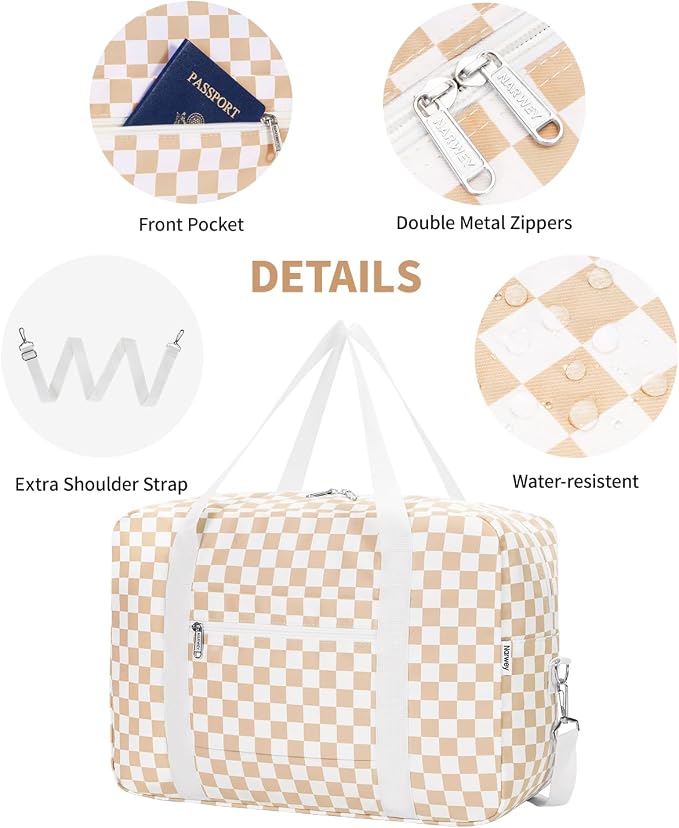 For Spirit Airlines Personal Item Bag Foldable Travel Duffel Bag Tote Carry on Luggage Duffle Overnight for Women and Men - Image 5