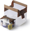 Cadence Parcel - Clear Travel Kit with Zipperless Magnetic Closure - Chestnut, Large - Durable, Leak-Resistant and TSA Approved Toiletry Bag - Modular Organization - Recycled TPU (2 Qt) by KeepYourCadence