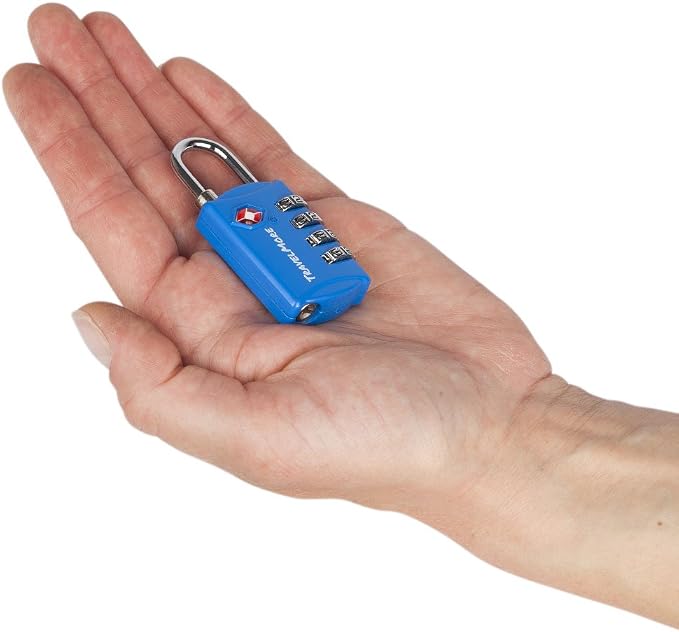 Luggage Locks TSA Approved, 4-Digit Travel Combination Locks | TSA Accepted, Easy to Use, Compact, Lightweight, Durable, Zinc Alloy Body, for Suitcases, Backpacks, Zippers, 5-Pack, Blue - Image 4