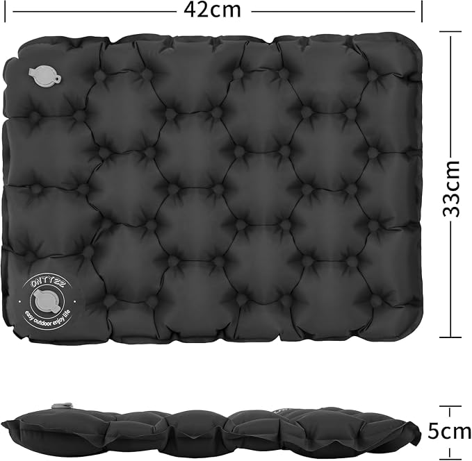 Inflatable Seat Cushion Lightweight Airplane Seat Cushion | Stadium Seat Travel Cushion for Climbing Hiking Office Airplane - Image 2