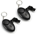 Othmro 2Pcs 120DB Personal Security Alarm Keychains Safe Sound Personal Alarms Emergency Safety Alarm Keychains with LED Lights for Women Men Children Elderly Bags Backpacks Suitcases Black by Othmro