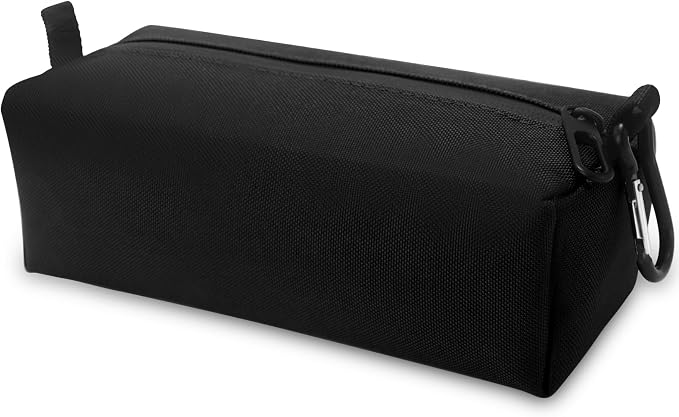 Small Toiletry Bag for Men, Travel Bag Waterproof and Foldable for Storage Mini Toiletry Bag Equipped With Carabiner for Easy Portability (black) by Unknown
