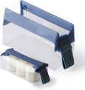 Cadence Parcel - Clear Travel Kit with Zipperless Magnetic Closure - Cove, Small - Durable, Leak-Resistant and TSA Approved Toiletry Bag - Modular Organization - Recycled TPU (.5 Qt) by KeepYourCadence