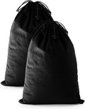 2 Pcs Shoe Bags for Travel, Dust Velvet Bags, Black Beauty, 17.3x12.6 Inch | Washable & Reusable Travel Shoe Bags, Dustproof Shoe Bags with Drawstring Closure, Suitable for Travel, Home Storage by WelcometoFantasyLife