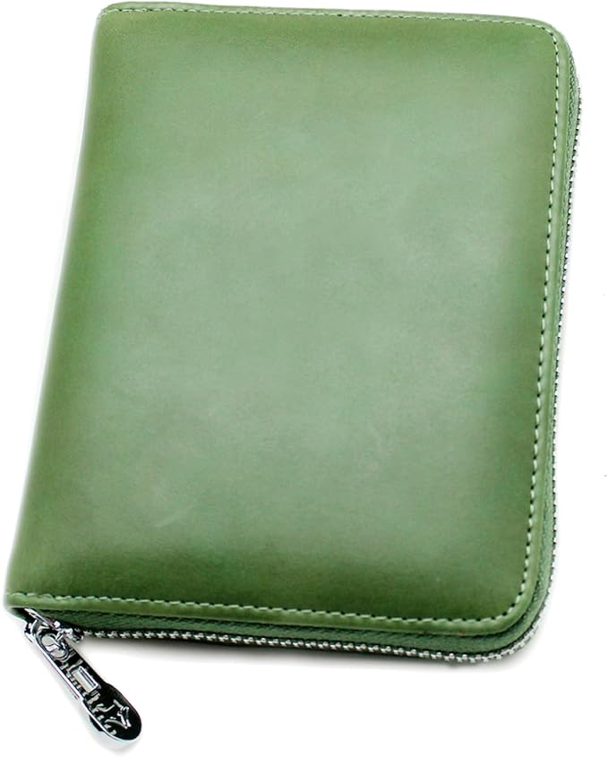 RFID Blocking 24 Slot Credit Card Holder Wallet Real Leather Multi Card Organizer Wallet with Zipper - Image 6