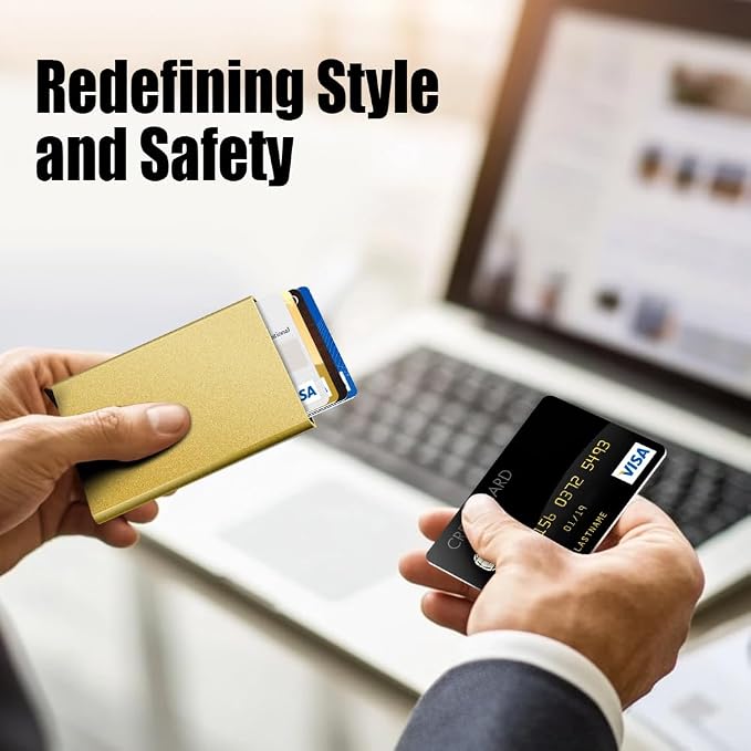 FurArt Slim Minimalist Wallet RFID Credit Card Holder for Men | slim minimalist compact rfid id window thin - Image 7