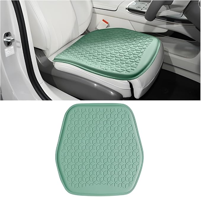 Zpana Gel Car Seat Cushion, Non-Slip Breathable Pad for Driving, Green | Comfortable Automotive Chair Protector Pad, Vehicle Interior Mat Cover Accessories, Universal for SUV Sedan Truck by Unknown