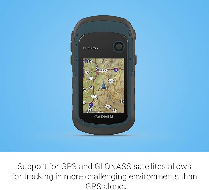 Garmin 010-02256-00 eTrex 22x, Rugged Handheld GPS Navigator, Black/Navy - Image 9