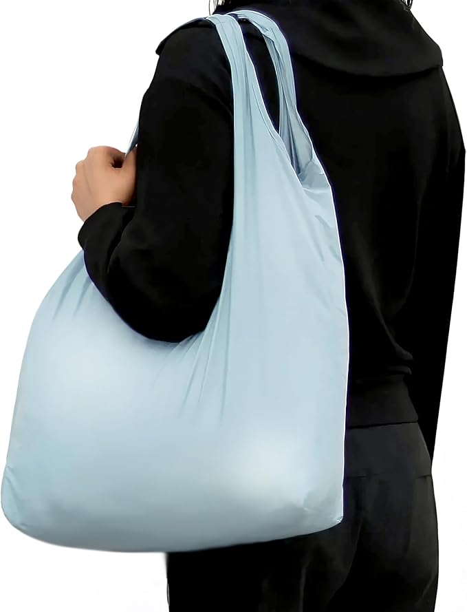 SYZY Pocket-Size Foldable XL Shopping Bag - Holds 70 lbs, Durable and Ultra-Lightweight for Daily Use and Travel - Image 5
