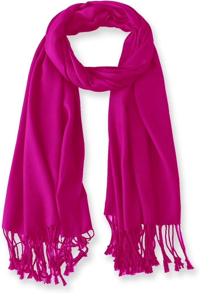 Soft Silky Pashmina Shawl Wraps Solid Colors Scarf for Wedding Evening Dresses - Image 4
