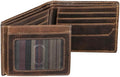 BULL GUARD RFID Blocking Bifold Wallets for Men with 2 ID Windows and 10 Credit Cards Slots Premium Security Full Grain Leather High Capacity Credit Card Wallet by BullGuard