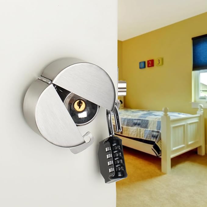 Door Handle Lock Device - Prevents Turning of Door Knob and Access to Keyhole - Image 6