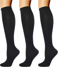 3 Pairs Compression Socks for Women Men 20-30mmhg Knee High Stocking for Sports Running Travel Nurses by DoubleCouple