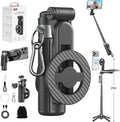 Upgrated 5-in-1 Magnetic Selfie Stick with Remote for Cell Phone 360° Rotation.Can Transforms into Mini Tripod/Camera Grip/Handheld Stabilizer/Phone Stand.Extend to 25 inches by XOSimpleisBeauty