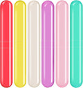 6 Pack Travel Toothbrush Case, Breathable Portable Toothbrush Holder, Plastic Toothbrush Cover Container for Traveling, Bathroom, School, Home, Business, Camping by Eaezerav