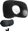 Portable Ultimate Comfort Set for Plane Sleep Kit at Plane Inflatable Travel Pillows Foot Rest Hammock Eye Mask Ear Plugs for Airplane Essentials for Seat Airplane Gadgets for Sleep Comfort (3B) by CryhandCrystalHandmadeSTU
