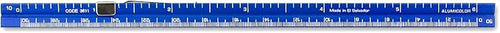 Alumicolor 3611-5 Aluminum Combination Pocket Scale With Clip, 6IN, Blue - Image 2