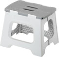 Vigar Compact Foldable Step Stool, 10-1/2-Inch, Gray | For Adults Up to 330 Pound, Lightweight, Non-Slip Folding Design, Compact Step Stool, Space-Saving Household Use by VIGAR