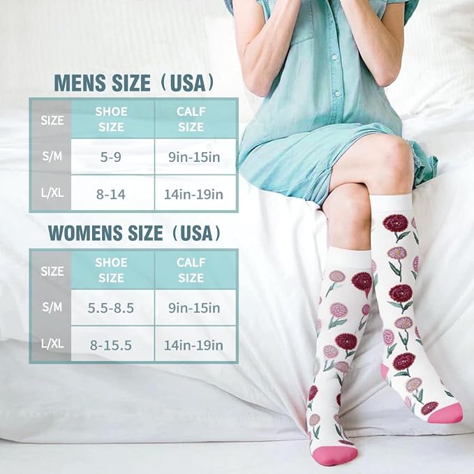 Compression Socks for Women & Men Circulation(6 pairs)-Graduated Supports Socks for Running, Athletic Sports - Image 7