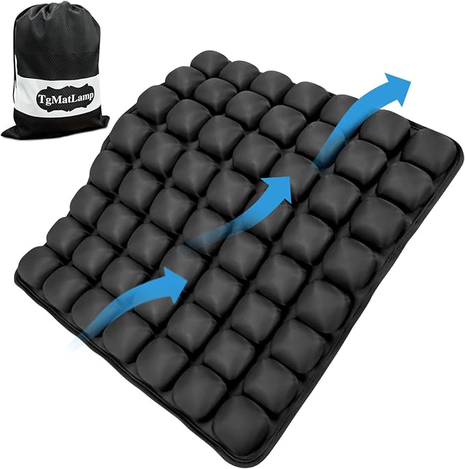 Travel Seat Cushion, Airplane Seat Cushion for Long Flights, Easy to Carry, 3D Inflatable Cushion for Wheelchair, Travel,Driving,Office Work by TgMatLamp