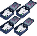Travel Shoe Bags, Foldable Waterproof Shoe Pouches Organizer-Double Layer (4 Navy Shoe Bag) by JJ+POWER