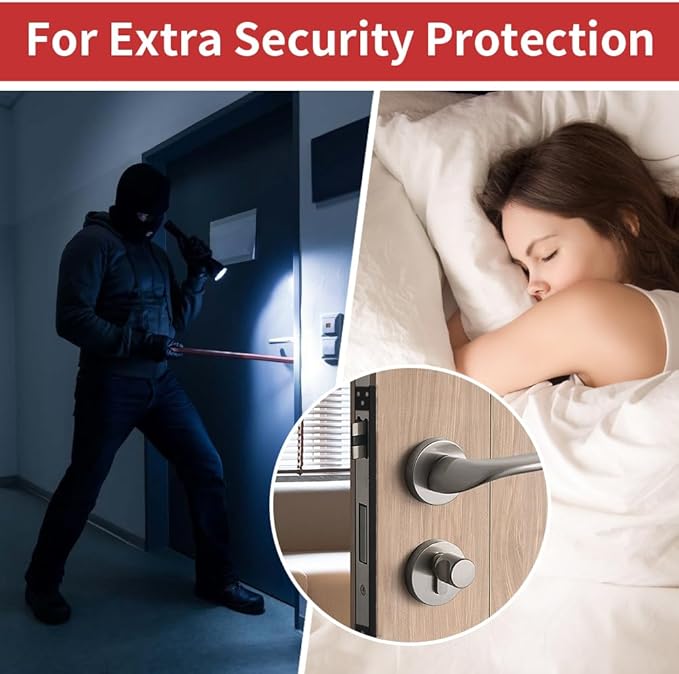 L-Shaped Door Latch Guard Plates 11", Outward Opening Door Shield | Latch Protector to Cover Access to Mortise/Deadbolt Lock Latch, Matte Black, 2 Pack - Image 4