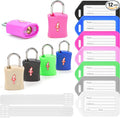 Safe Skies TSA Travel Lock Set 6-Pack with 6 Luggage Tags | 6 Locks + 6 Matching Tags | Keyed Alike | 2 Keys/Lock | TSA Safe Skies Approved | 90-Day Warranty by Unknown