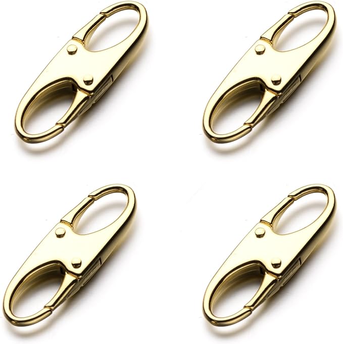 Zpsolution Zipper Clips Anti Theft - Double Opening Small Carabiner Clips | Zipper Locks for Backpacks, Purses, Travel, Theft Deterrent, Key Holder Add-on Accessory, Zipper Pull Replacement by Zpsolution