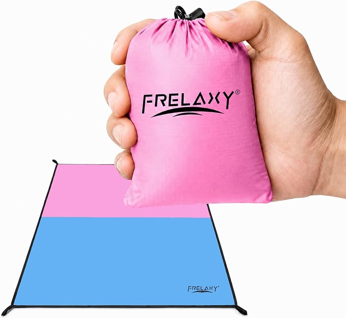 Frelaxy Pocket Picnic Blanket, Waterproof Blanket for Beach Festival | Lightweight compact design, Multi-use outdoor blanket, Waterproof & sandproof material, Easy to carry, Picnic, Camping by Frelaxy