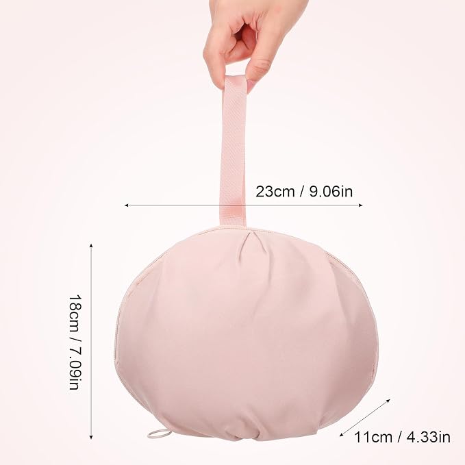 SHENLIU Travel Underwear Organizer Bag for Women, Portable Multi-Compartment Underwear Travel Cubes for Bras Lingerie, Luggage Packing Organizer for Suitcase Carry-Ons(Pink) - Image 4