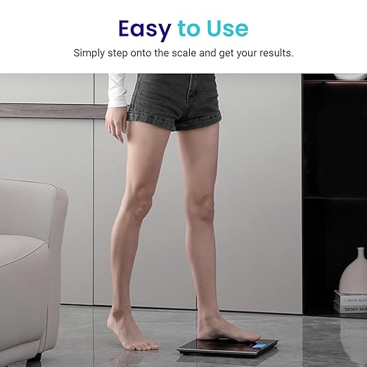 Etekcity Bathroom Scale for Body Weight, Digital, Highly Accurate, 400 lbs | Large 6mm Tempered Glass Platform, Clear LCD Display, Batteries Included, Safe Electronic Weighing for Daily Home Use - Image 6