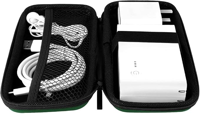 iMangoo Travel Essential Electronics Organizer Charger Case Carrying Pouch | 6.5x3.2x1" Power Bank Tech Accessories Protective Storage Shockproof Portable Purse Men Women School Office Trips Must Have - Image 5