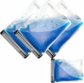 4 Pack TSA Approved Toiletry Bag Leak Proof Zipper Free, TSA Toiletry Bag Clear Quart Size for Travel Carry-on (2 Small and 2 Large Size) by ecomanner