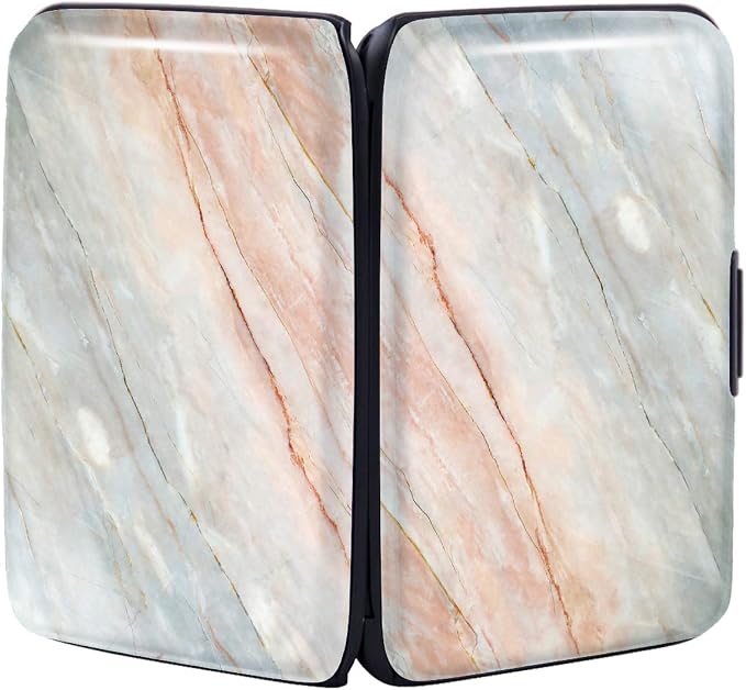 Coco Rossi Credit Card Holder RFID Aluminum Small Mini Wallet Women | Metal Wallet, Business Cards Holder, ID Case, Slim Sleeves, Womens Girls Gift, Carry Proof Wallets for Travel, Grey - Image 6